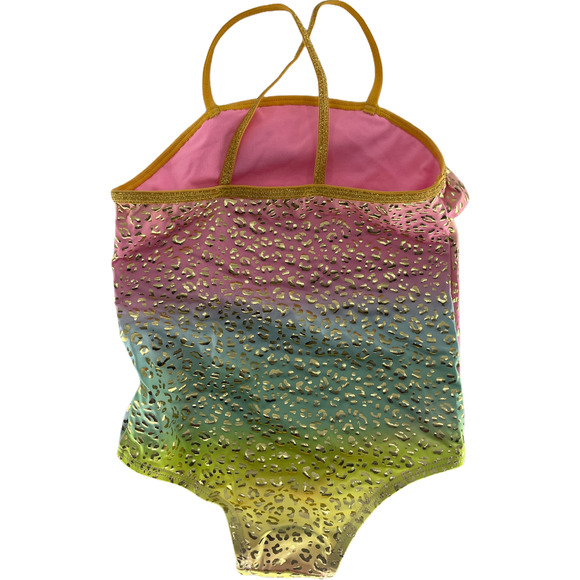 Pink Platinum Girls Rainbow Leopard Swimsuit Size 5/6 NWT New - Picture 4 of 4